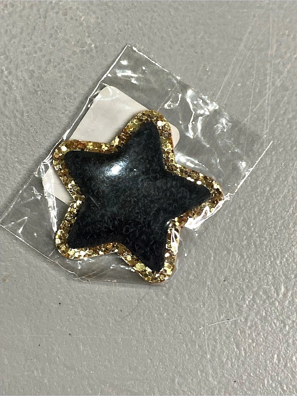 Stoney Clover Lane Star Brooch in Black & Gold NWT